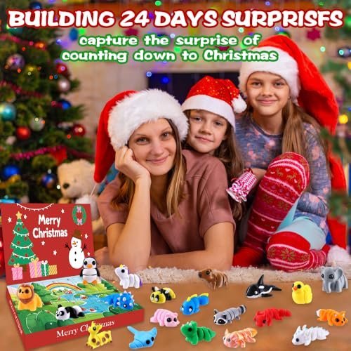 3D printed animal fidget toys in a Christmas advent calendar — Image 4 of 10