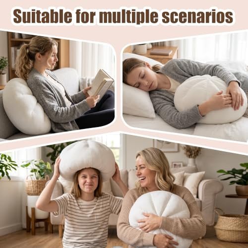 Giant dumpling squishy plush pillow on a cozy couch — Image 5 of 8