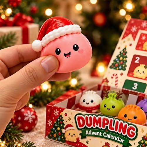 Christmas squishies advent calendar with 24 mini squishies — Image 5 of 8