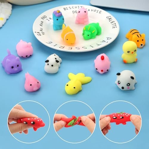 30 pack kawaii squishy toys in assorted mini animal shapes — Image 5 of 11
