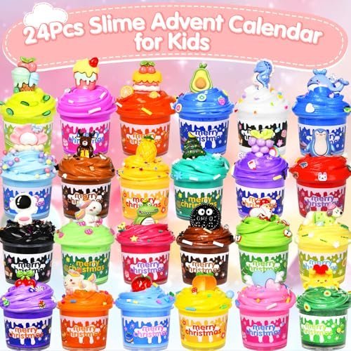 Slime advent calendar with 24 days of slime surprises — Image 5 of 8