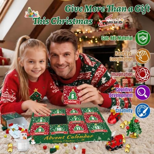 2026 Advent calendar building set with 12 ornaments — Image 5 of 8