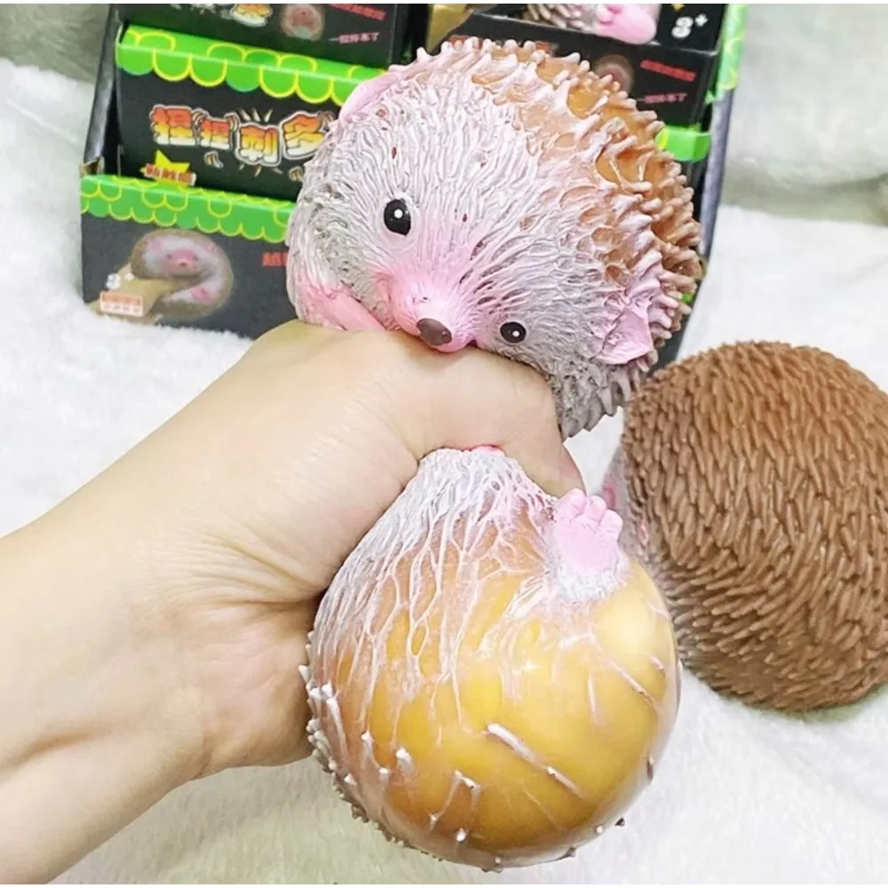 Soft realistic hedgehog squishy stress ball toy — Image 5 of 7