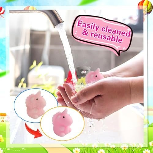 80 kawaii mochi squishy toys bulk in a storage bucket — Image 6 of 11