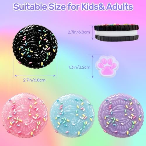 Four cute Tabba squishy cat paw fidget toys set — Image 6 of 10