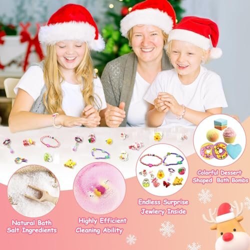 Bath bomb advent calendar 2026 with surprise toys inside — Image 6 of 10