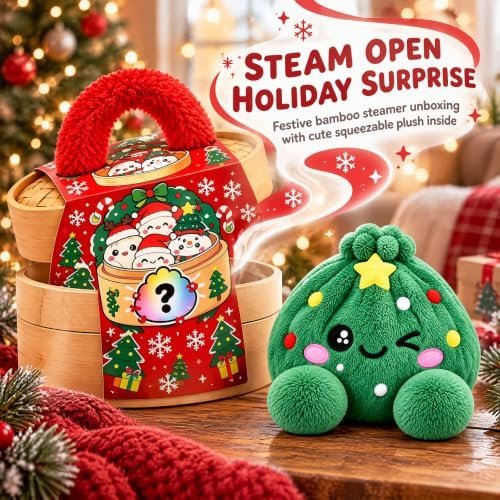 4in rainbow squid plush dumpling squishy squeeze toy — Image 6 of 6