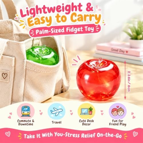 Apple-shaped no-rebound coconut oil squishy fidget toy — Image 6 of 11