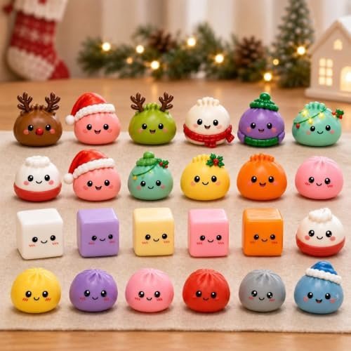 Dumpling advent calendar with 24 mini squishies — Image 7 of 8