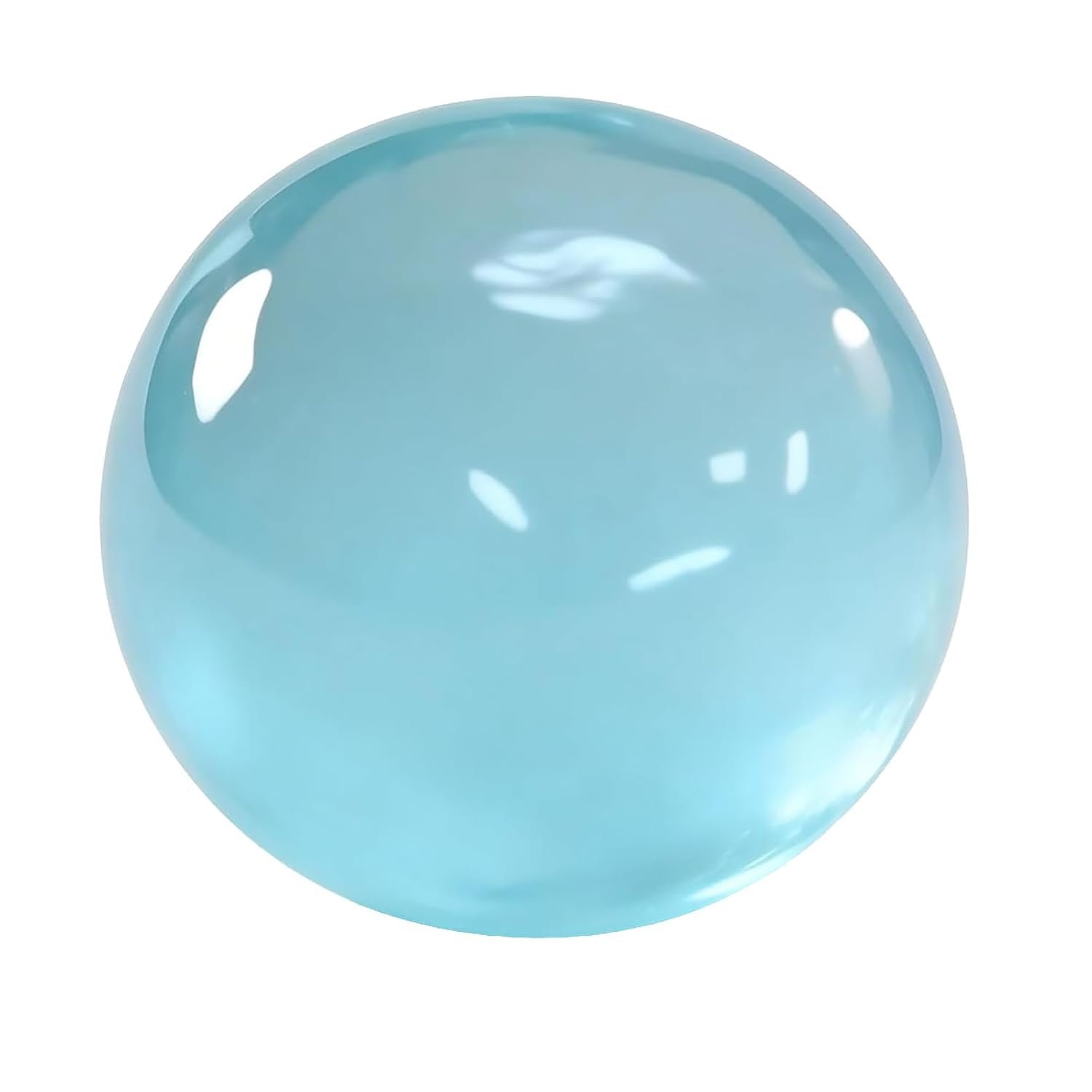 Blue coconut oil squishy jelly ball with slow rising texture — Image 8 of 11