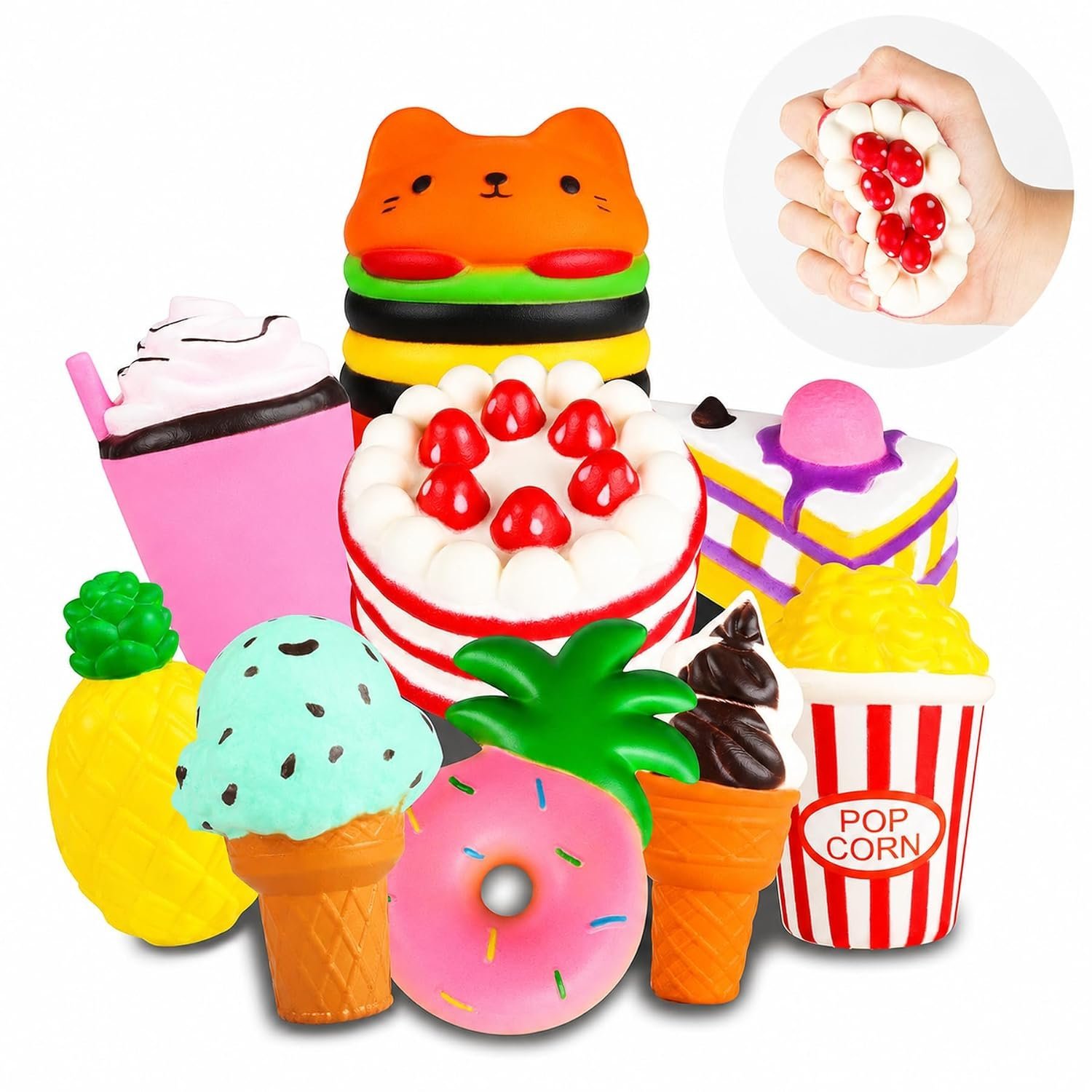 YOYI jumbo food squishies set with slow rising squishy toys — Image 8 of 11