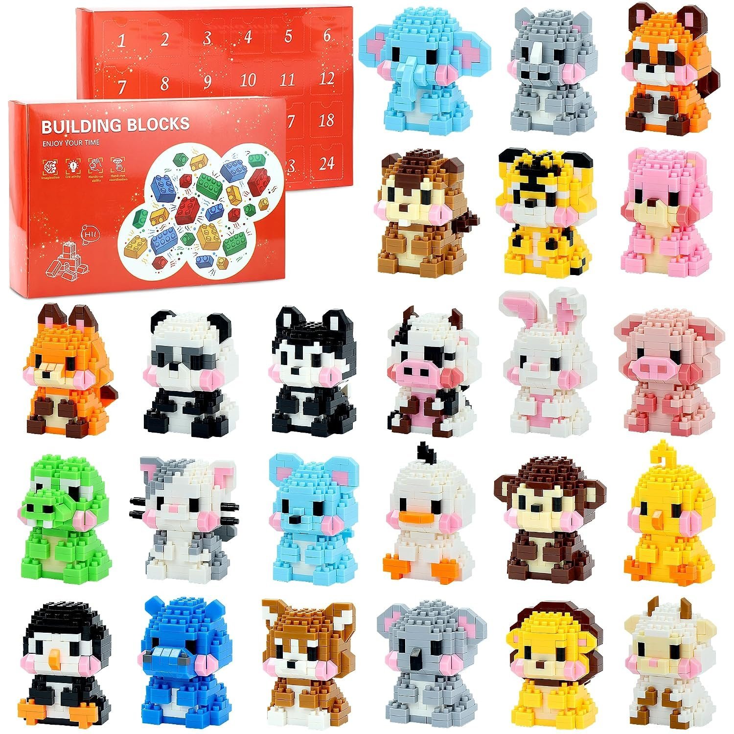 Advent calendar 2026 with 24 mini animal block builds — Image 8 of 8