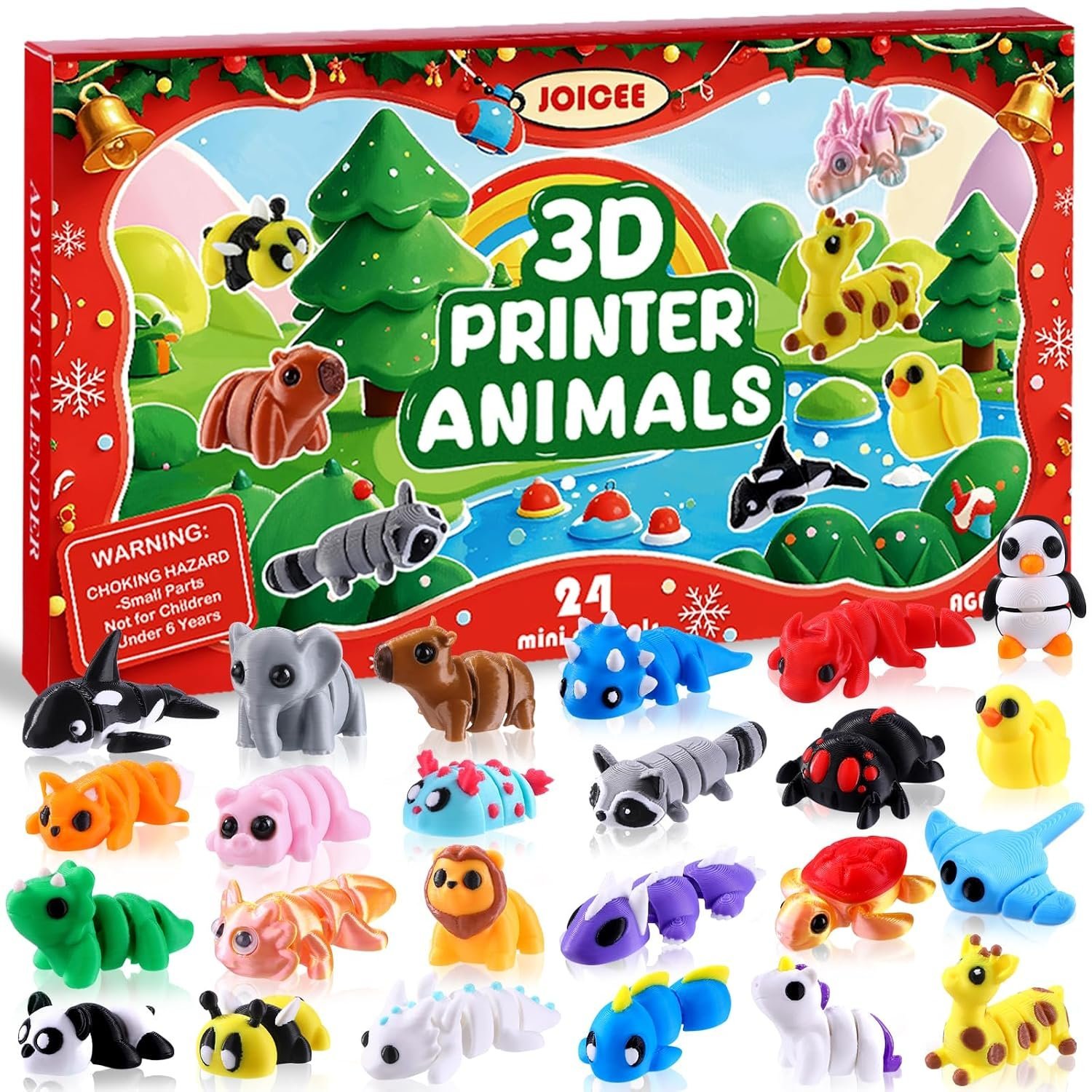 3D printed animal fidget toys in a Christmas advent calendar — Image 7 of 10