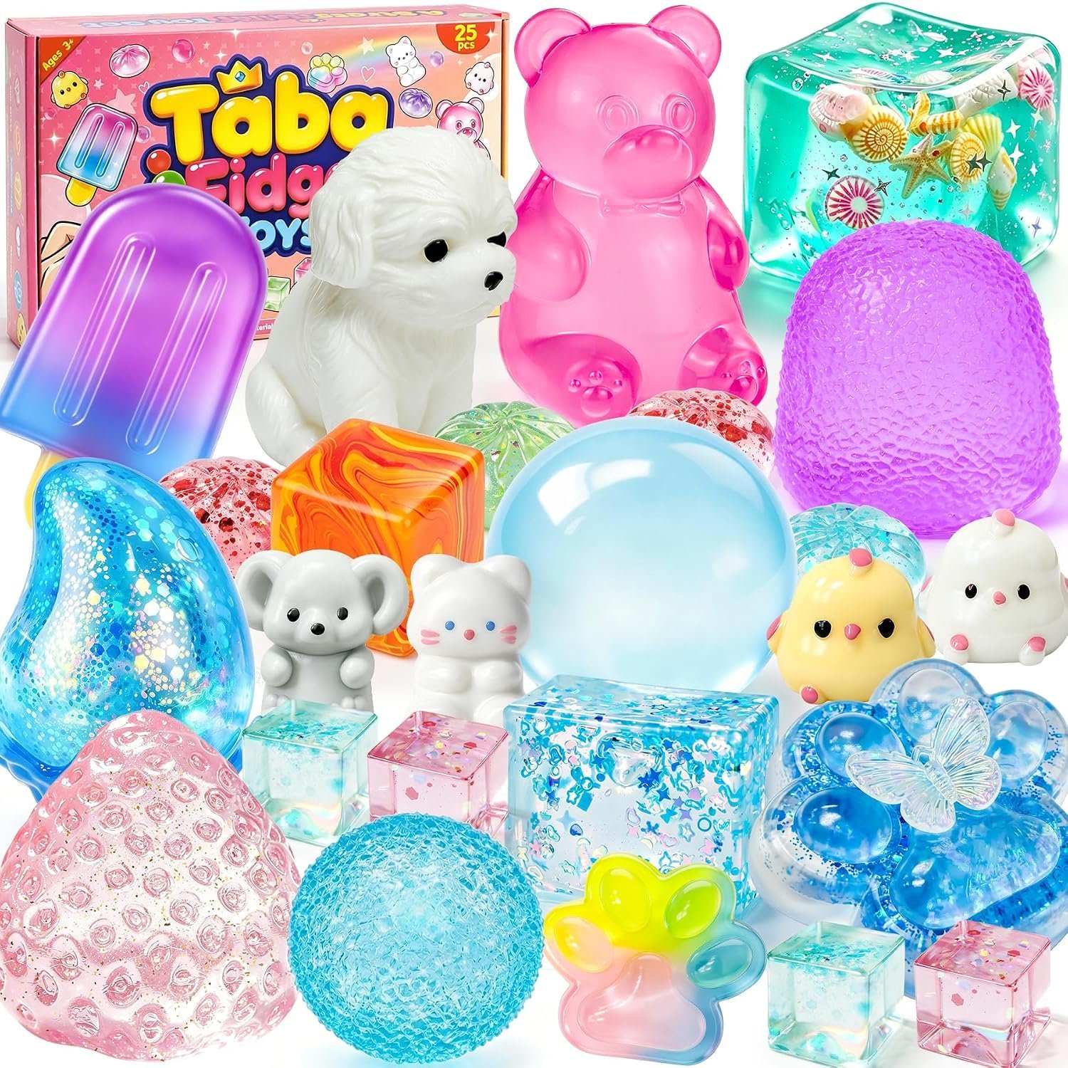 25-piece Taba squishy box set with assorted squeeze toys — Image 8 of 11
