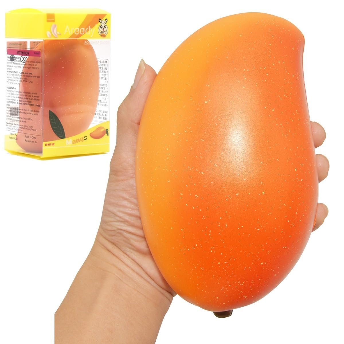 Colossal gold mango squishy slow rising scented toy — Image 9 of 11