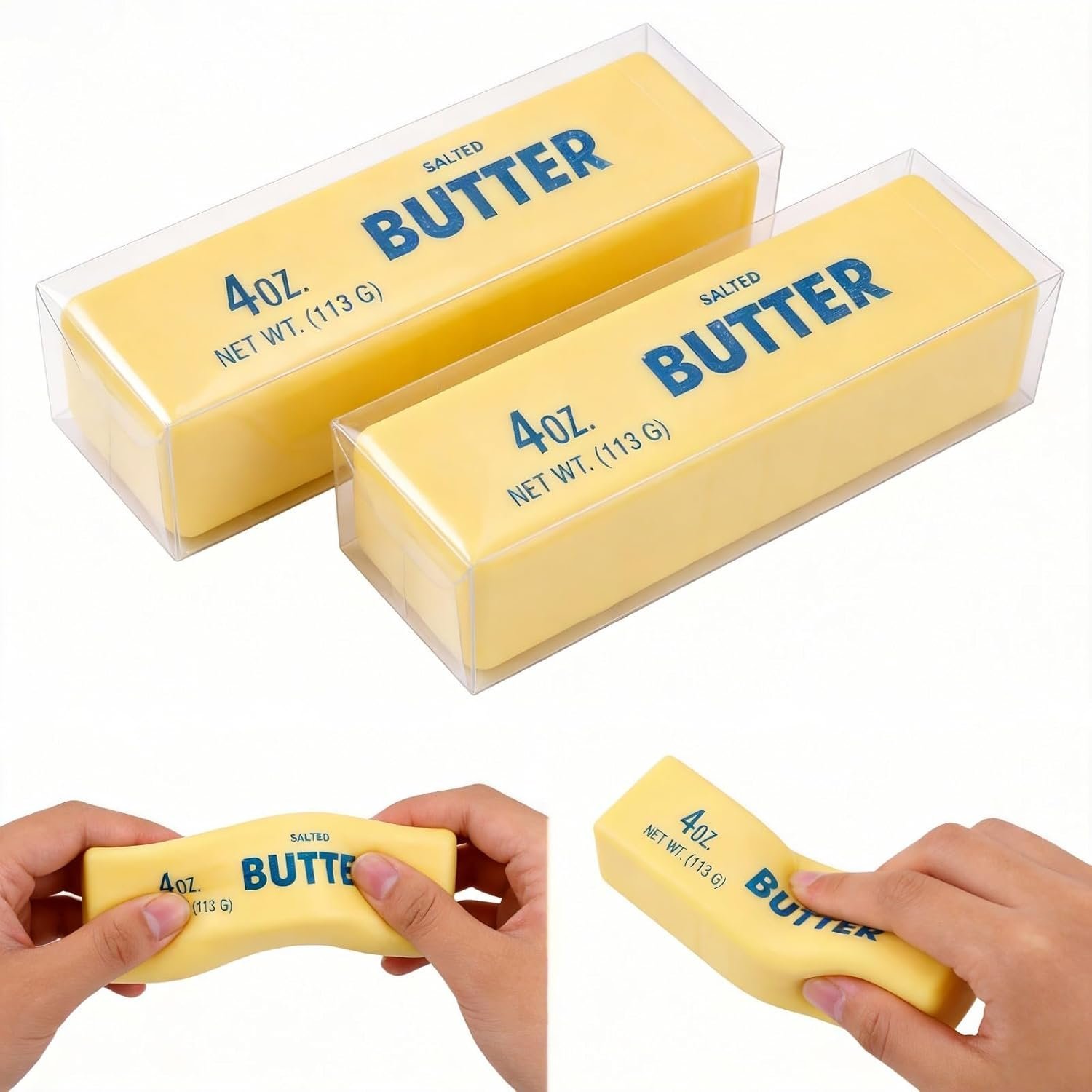 Yellow cheese squishy stress relief fidget toy for adults — Image 10 of 10