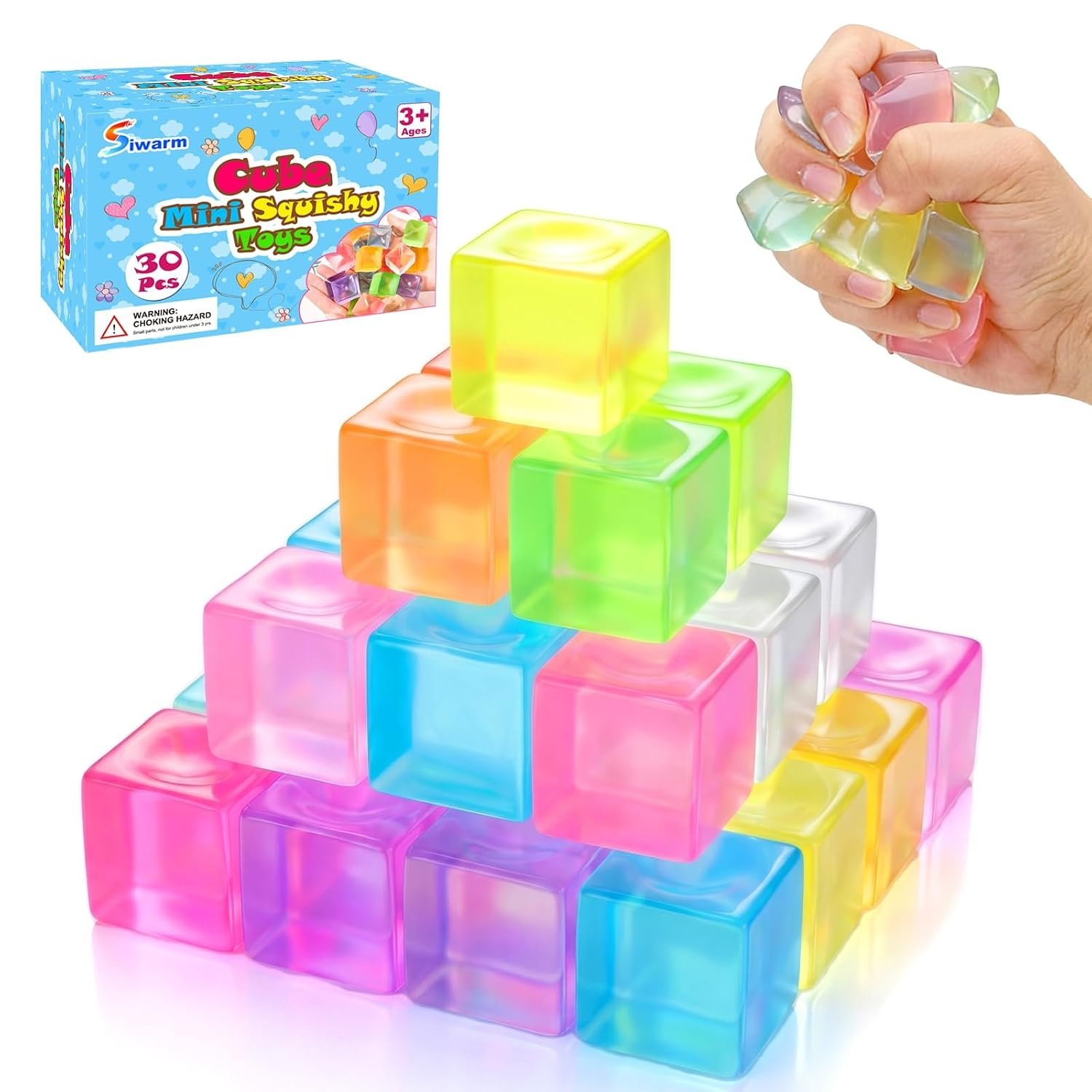 80 kawaii mochi squishy toys bulk in a storage bucket — Image 10 of 11