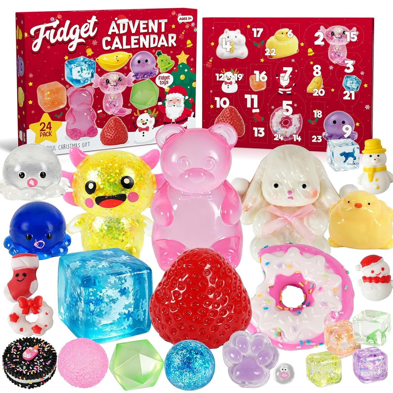 Advent calendar 2026 with 24 kawaii squishy toys inside — Image 10 of 11